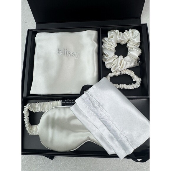 Blissy 100% Mulberry Silk 4PC Standard Pillowcase Dream Set NEW - Picture 6 of 7